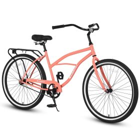 HARMI 26 Inch Beach Cruiser Bike For Men And Women, Steel Frame, Single Speed Drivetrain, Upright Comfortable Rides, Multiple Colors