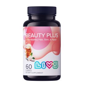 Beauty Plus Gummy Vitamin Biotin Gummies Hair and Nails Gummies All Natural Gluten Free Non GMO Biotin Hair Supplement Cream Soda Flavored 60 Cou