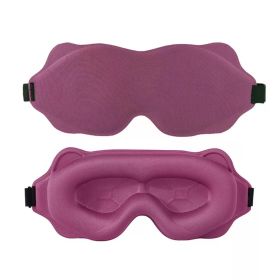 3D Sleeping Mask Block Out Light Soft Padded Sleep Mask For Eyes Slaapmasker Eye Shade Blindfold Sleeping Aid Face Mask Eyepatch (Color: Rose)