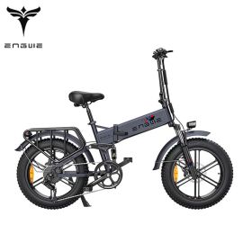 ENGWE ENGINE Pro 48V16Ah Fat Tire 750W Electric Bike Hydraulic Oil Brake Mountain Electric Bicycle (battery: 750W 76AH, colour: grey)