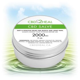 CBD Healing Salve Cream (Dosage: 2000mg, Flavour: Original)