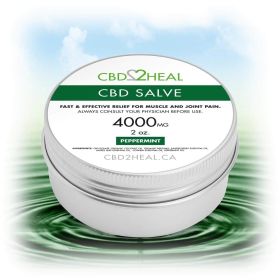 CBD Healing Salve Cream (Dosage: 4000mg, Flavour: Peppermint)
